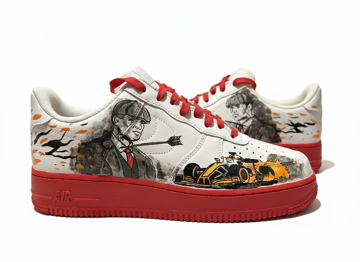 Trainers personalised by Frédéric Pierrat